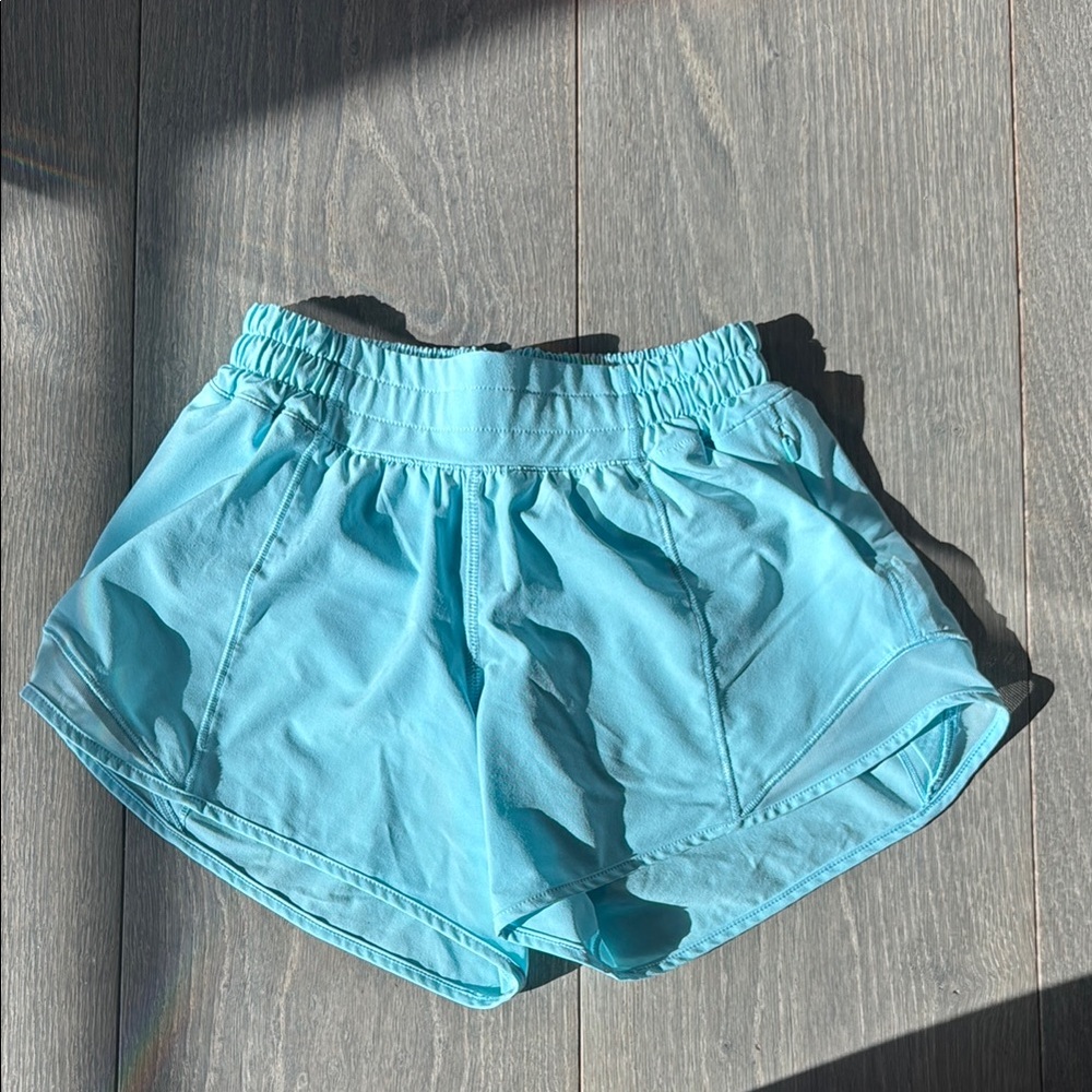 Women's Light Blue Athletic Shorts